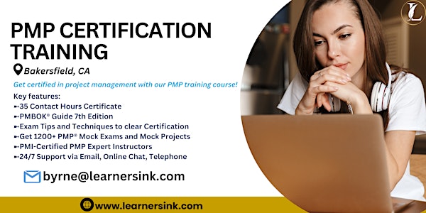 PMP Exam Prep Certification Training Courses in Bakersfield, CA