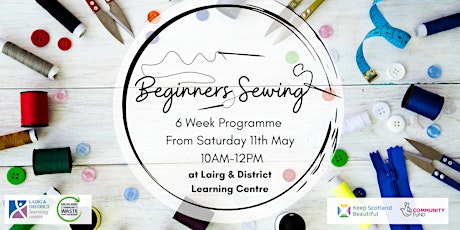 Image principale de (Lairg) Beginners Sewing - 6 Week Workshop