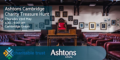 Primaire afbeelding van Ashtons Cambridge Charity Treasure Hunt
