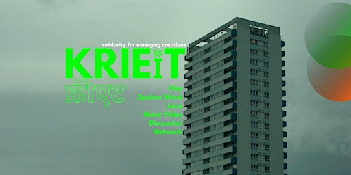 Imagem principal do evento KRIEIT | क्रीएट - Solidarity for emerging creatives - April Edition