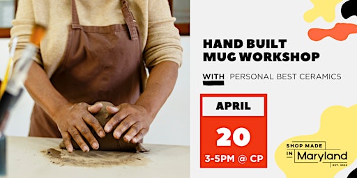 Imagem principal do evento Hand Built Mug Workshop w/Personal Best Ceramics