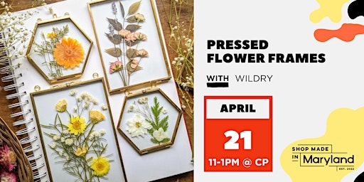 Imagem principal do evento Pressed Flower Frames w/Wildry