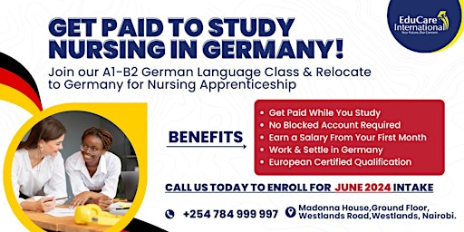 Primaire afbeelding van STUDY AND WORK IN GERMANY | NURSING APPRENTICESHIP PROGRAM