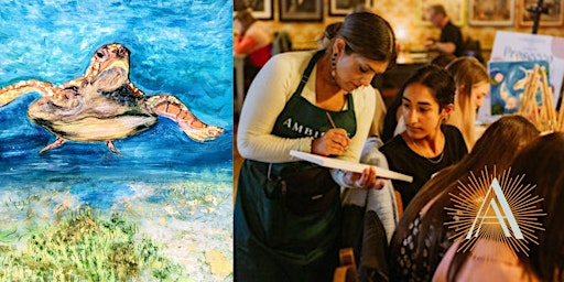 Imagem principal do evento Prosecco and Paint - Under the Sea, Turtle Takeover