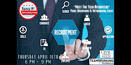 "Meet The Tech Recruiters" Panel Discussion & Networking Event:  April 18th