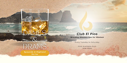 Imagem principal do evento Dames & Drams: Whiskey Masterclass for Women