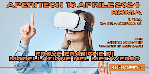 Imagem principal de Aperitech : Prove pratiche di modellazione nel metaverso