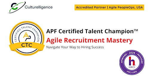Imagen principal de APF Certified Talent Champion™ (APF CTC™) | Aug 5-6, 2024