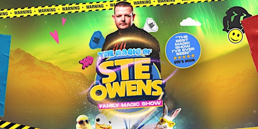 Imagem principal do evento Ste Owens Family Magic Show // LIVE!