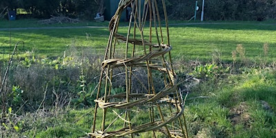 Willow weaving. Make a beautiful garden plant support. primary image