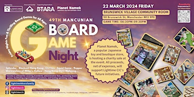 49TH Mancunian Board Game Night primary image