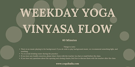 Morning Weekday Yoga Class | San Francisco CA | Online