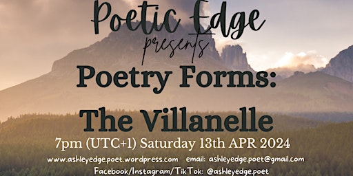 Imagem principal de Poetic Edge: Poetry Forms - The Villanelle