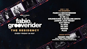 Fabio & Grooverider : The Residency (Week 3) Poster