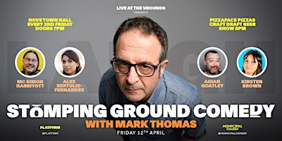 Imagem principal de LIVE! At the Grounds | Stomping Ground Comedy | April