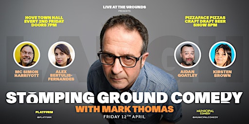 Hauptbild für LIVE! At the Grounds | Stomping Ground Comedy | April