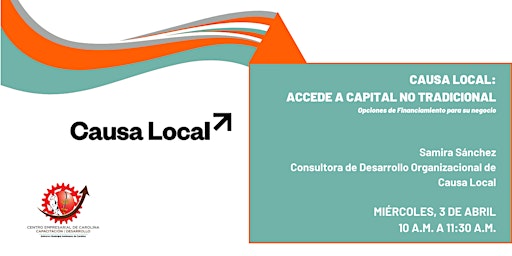 Imagen principal de Causa Local: Accede a Capital No Tradicional