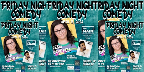 FRIDAY NIGHT COMEDY  - Jessie Campbell with De' Angelo Funches