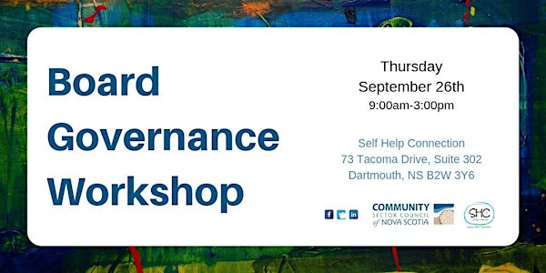 Board Governance Workshop - CENTRAL - Dartmouth