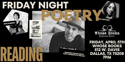 Primaire afbeelding van Friday Night Poetry Reading