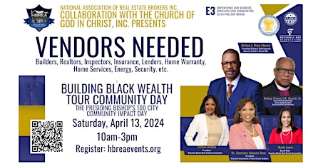 Image principale de Vendors - Building Black Wealth Tour Community Day April 13, 2024