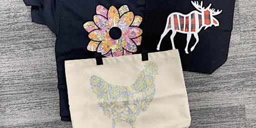 MAKE IT AT MILNER - HOT OFF THE PRESS - TOTE BAGS USING PATTERNED VINYL primary image