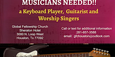 Imagem principal do evento Musicians Needed!