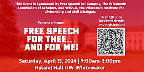 Registration For Free Speech for Thee ... And for Me Conference