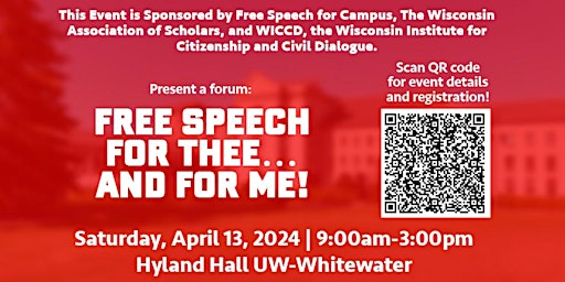 Registration For Free Speech for Thee ... And for Me Conference primary image