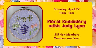 Primaire afbeelding van Floral Embroidery with Judy-Lynn