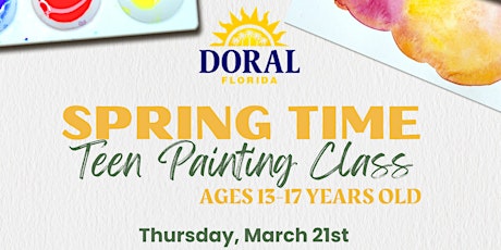 Hauptbild für Spring Time Teen Painting Class