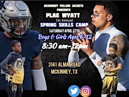 1st Annual Plae Wyatt Free Youth Football Camp primary image