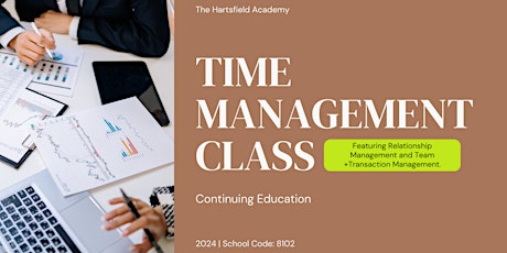 CE: MASTERCLASS: Real Estate Agent Time Management