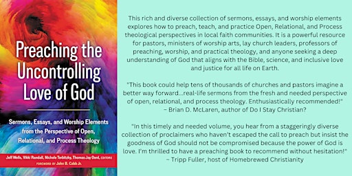 Imagen principal de Online Zoom Book Launch for "Preaching the Uncontrolling Love of God"