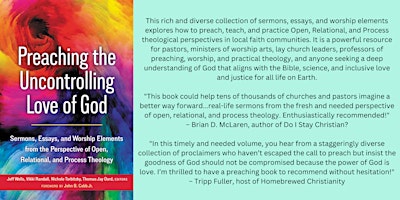 Hauptbild für In-Person Book Launch for "Preaching the Uncontrolling Love of God"