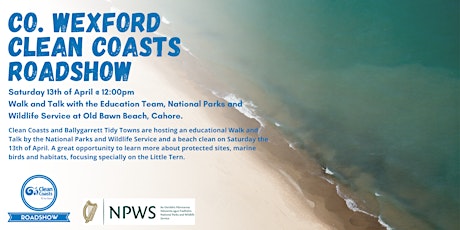 Clean Coasts Co. Wexford Roadshow - Walk and Talk on Old Bawn Beach