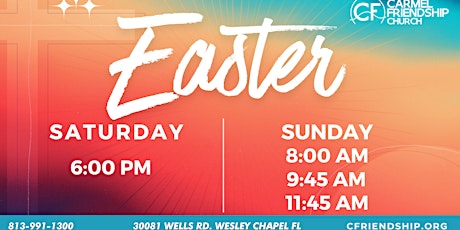 Easter Saturday & Sunday primary image