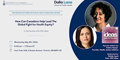 Imagem principal do evento How Can Canadians Help Lead The Global Fight for Health Equity?