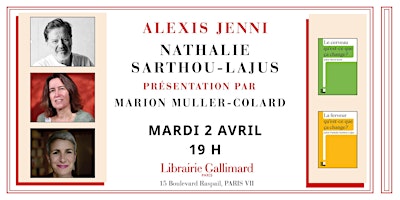 Philosophie : Alexi Jenni, Nathalie Sarthou-Lajus & Marion Muller-Collard primary image