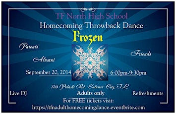 Frozen-TFN Adult Homecoming Dance primary image