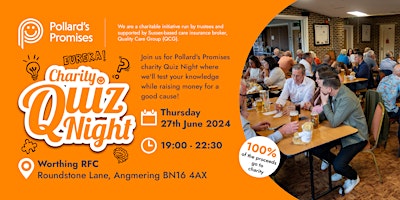 Primaire afbeelding van Pollard's Promises, charity Quiz Night