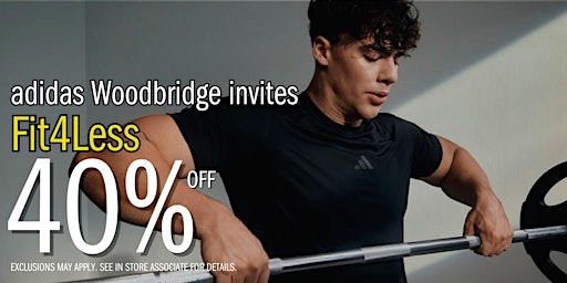 Calling ALL Fit4Less Members! 40% off adidas Corporate Store primary image