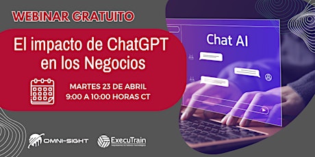 Webinar Gratuito: El impacto de ChatGPT en los Negocios primary image