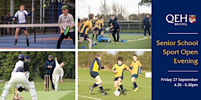 Imagem principal do evento QEH Senior School Sport Open Evening