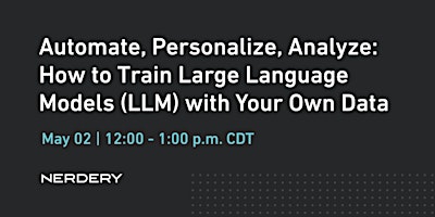 Imagem principal do evento How to Train Large Language Models (LLM) with Your Own Data