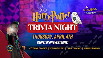 Image principale de Harry Potter Trivia Night @ Kick Axe Philly!