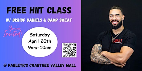 FREE HIIT Class with Camp Sweat @ Fabletics Crabtree