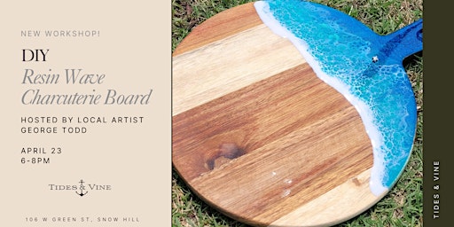 Imagem principal de Make Your Own Resin Wave Charcuterie Board