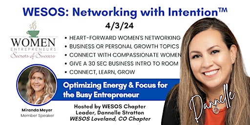 WESOS Loveland: Optimizing Energy & Focus for the Busy Entrepreneur primary image