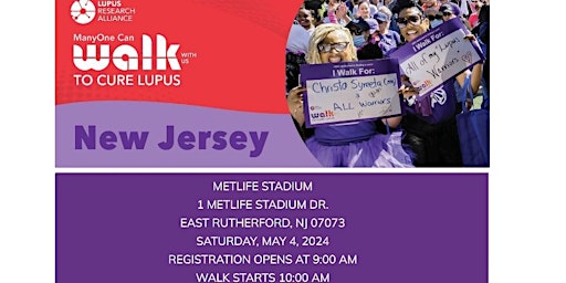 Imagem principal do evento 2024 New Jersey Walk with Us to Cure Lupus